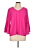 Nygard 100% Polyester Pink 3/4 Sleeve Blouse Size M (petite) - photo 1