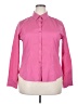 Foxcroft Solid Pink Long Sleeve Button-Down Shirt Size 18 - photo 1