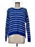 CAbi Stripes Blue Pullover Sweater Size M - photo 1
