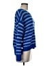 CAbi Stripes Blue Pullover Sweater Size M - photo 4