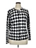 Covington Houndstooth Silver Pullover Sweater Size XL - photo 1