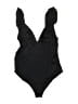 H&M Solid Black One Piece Swimsuit Size M - photo 1