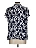 Counterparts 100% Polyester Blue Short Sleeve Blouse Size L - photo 2