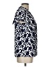 Counterparts 100% Polyester Blue Short Sleeve Blouse Size L - photo 4