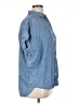 J. McLaughlin Blue Sleeveless Button-Down Shirt Size XL - photo 4