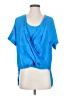 Bebe 100% Polyester Blue Short Sleeve T-Shirt Size S - photo 1