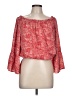 Pink Lily 100% Polyester Red 3/4 Sleeve Blouse Size L - photo 1