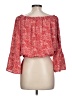 Pink Lily 100% Polyester Red 3/4 Sleeve Blouse Size L - photo 2