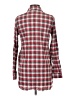 Theory Plaid Red Long Sleeve Button-Down Shirt Size S - photo 2