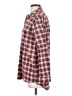 Theory Plaid Red Long Sleeve Button-Down Shirt Size S - photo 5