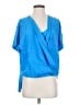 Bebe 100% Polyester Blue Short Sleeve T-Shirt Size S - photo 1