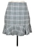 Ann Taylor LOFT Plaid Gray Casual Skirt Size 8 - photo 1
