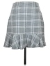 Ann Taylor LOFT Plaid Gray Casual Skirt Size 8 - photo 2