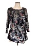 Only Nine Black 3/4 Sleeve Top Size L (estimated) - photo 1