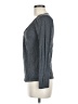 Talbots 100% Cotton Gray Long Sleeve Top Size M - photo 5