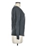 Talbots 100% Cotton Gray Long Sleeve Top Size M - photo 4