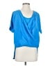 Bebe 100% Polyester Blue Short Sleeve T-Shirt Size S - photo 1