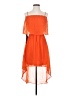 Bebe 100% Recycled Polyester Orange Cocktail Dress Size XS - photo 1