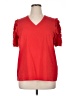 Chico's Red Short Sleeve Top Size XL (3) - photo 1