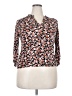 Fun2Fun 100% Rayon Orange 3/4 Sleeve Blouse Size XXL - photo 1