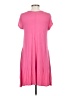 Simlu Solid Pink Casual Dress Size S - photo 2