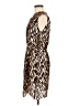 L'Agence Animal Print Brown Cocktail Dress Size Med (2) - photo 5