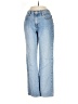 Express Jeans Hearts Blue Jeans Size 3/4S - photo 1