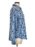 Maison d' Amelie Animal Print Blue Long Sleeve Blouse Size L - photo 4