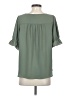 Ann Taylor LOFT 100% Polyester Green Short Sleeve Blouse Size XS - photo 2