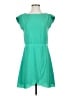 H&M 100% Polyester Solid Green Casual Dress Size 2 - photo 1