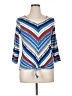 Ruby Rd. Blue 3/4 Sleeve Top Size S - photo 1