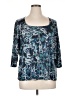 Meredith Matthews Teal 3/4 Sleeve Blouse Size 1X - photo 1