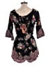 Angie 100% Rayon Black Romper Size L - photo 2