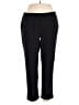 Purejill Solid Black Casual Pants Size L - photo 1