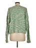 Bershka Tweed Green Pullover Sweater Size M - photo 2