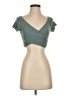 Shein Green Short Sleeve Top Size S - photo 1