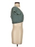 Shein Green Short Sleeve Top Size S - photo 4