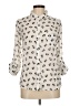 Freebird Animal Print Ivory 3/4 Sleeve Blouse Size M - photo 1