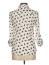 Freebird Animal Print Ivory 3/4 Sleeve Blouse Size M - photo 2