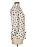 Freebird Animal Print Ivory 3/4 Sleeve Blouse Size M - photo 4