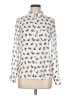 Freebird Animal Print Ivory Long Sleeve Blouse Size M - photo 1