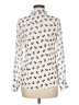 Freebird Animal Print Ivory Long Sleeve Blouse Size M - photo 2
