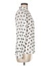 Freebird Animal Print Ivory Long Sleeve Blouse Size M - photo 4