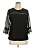 Adele & May Black 3/4 Sleeve Blouse Size XL - photo 1