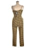 Material Girl Paisley Gold Green Jumpsuit Size XL - photo 2