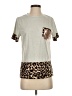 Shein Gray Short Sleeve Top Size 4 - photo 1