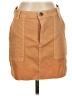 Hem & Thread Solid Tan Casual Skirt Size S - photo 1