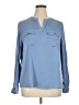 Simply Vera Vera Wang 100% Polyester Blue Long Sleeve Blouse Size XL - photo 1