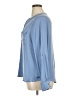 Simply Vera Vera Wang 100% Polyester Blue Long Sleeve Blouse Size XL - photo 5
