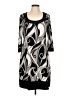 Blu Sage Graphic Black Casual Dress Size L - photo 1